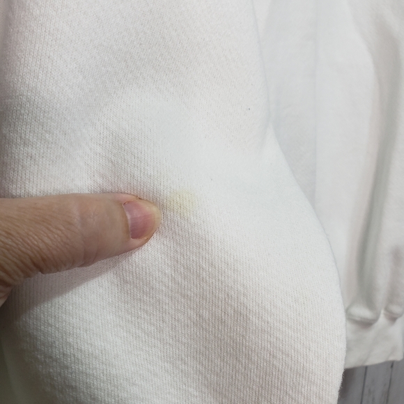 Vintage Lee Women's White Crewneck Sweatshirt Lace - Picture 7 of 8